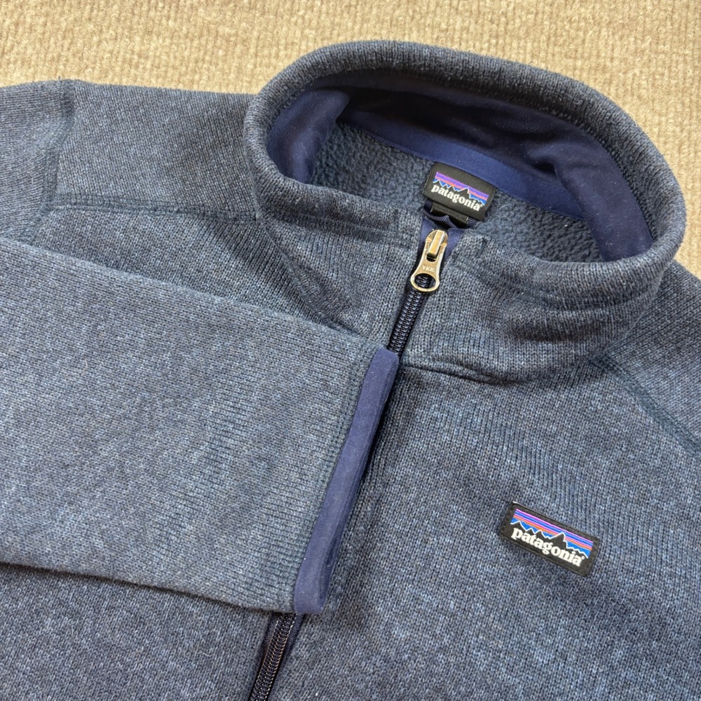 Patagonia Navy Blue Better Sweater Full Zip Jacket Youth Size XL 65731